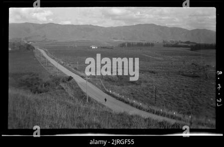 Horowhenua Geological and Tararua Range, 08 aprile 1937, di Leslie Adkin. Foto Stock