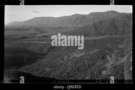 Horowhenua Geological and Tararua Range, 21.June 1936, di Leslie Adkin. Foto Stock