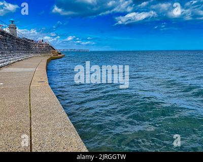 Teignmouth Beach nel Devon meridionale Foto Stock