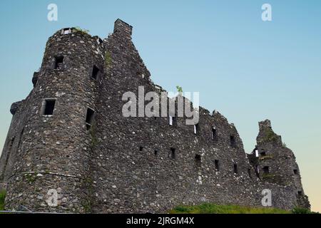 Loch awe Kilchum castello, Argyl & Bute, Scozia Foto Stock