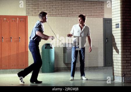 KEVIN BACON, CHRIS PENN, FOOTLOOSE, 1984 Foto Stock