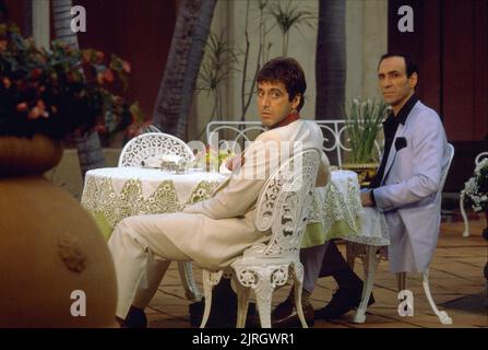 AL PACINO, F. Murray Abraham, Scarface, 1983 Foto Stock