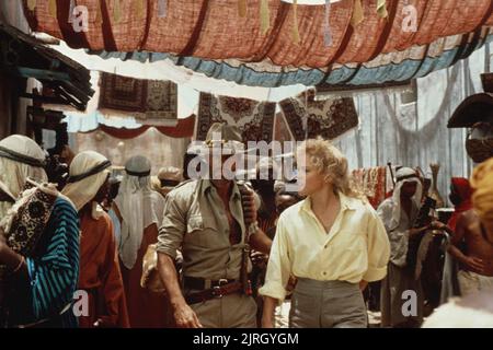 RICHARD CHAMBERLAIN, Sharon Stone, King Solomon's Mines, 1985 Foto Stock