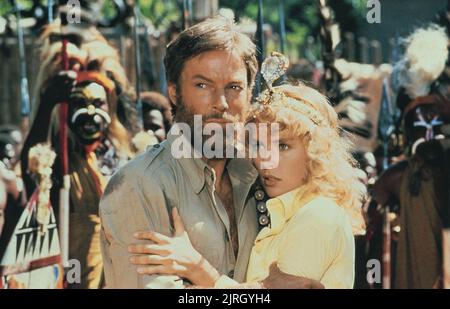 RICHARD CHAMBERLAIN, Sharon Stone, King Solomon's Mines, 1985 Foto Stock