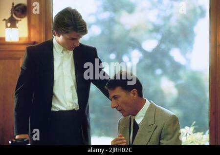 TOM CRUISE, Dustin Hoffman, RAIN MAN, 1988 Foto Stock