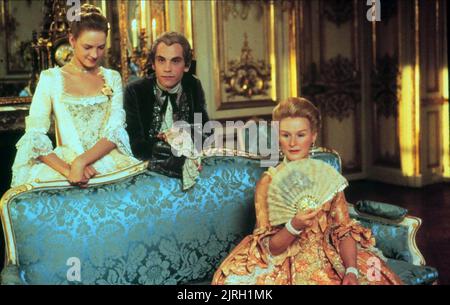 UMA THURMAN, John Malkovich, Glenn Close, PERICOLOSO LIAISONS, 1988 Foto Stock