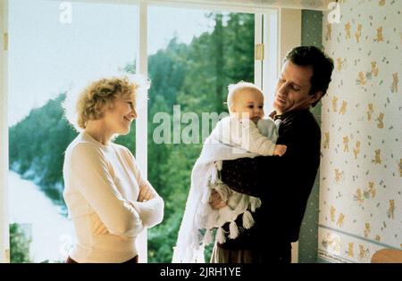 GLENN CLOSE, James Woods, baby, Immediata la famiglia, 1989 Foto Stock