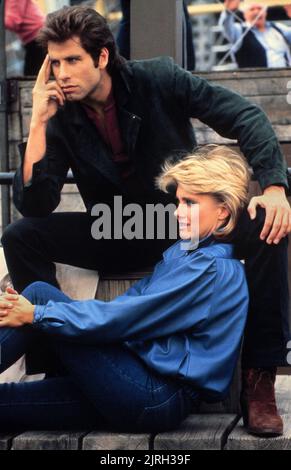 JOHN travolta e Olivia Newton-JOHN, due di un tipo, 1983 Foto Stock