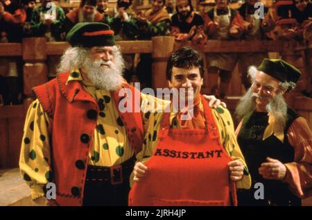 DAVID HUDDLESTON, DUDLEY MOORE, Burgess Meredith, SANTA CLAUS, 1985 Foto Stock