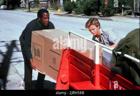 SIDNEY POITIER, RIVER PHOENIX, poco NIKITA, 1988 Foto Stock