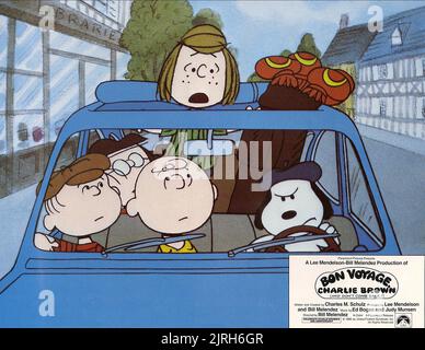 LINUS, Marcie, Menta Piperita Patty, Charlie Brown, Snoopy, bon voyage Charlie Brown (e non torna indietro!!), 1980 Foto Stock