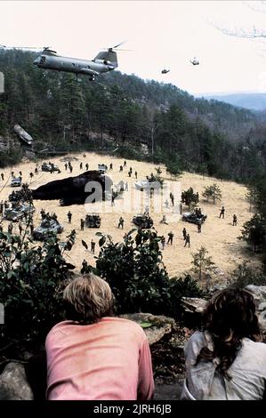 BRIAN KERWIN, LINDA HAMILTON, KING KONG vive, 1986 Foto Stock