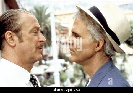 MICHAEL CAINE, Steve Martin, DIRTY Rotten Scoundrels, 1988 Foto Stock