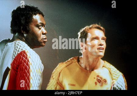 YAPHET KOTTO, Arnold Schwarzenegger, l uomo che corre, 1987 Foto Stock