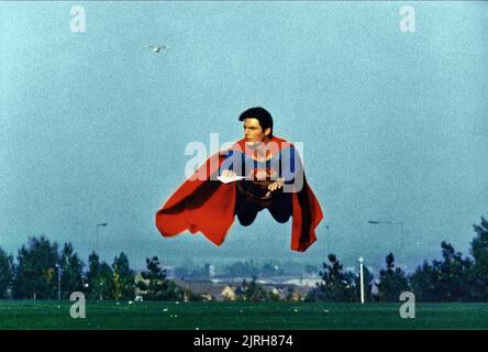 CHRISTOPHER REEVE, SUPERMAN IV: LA RICERCA DELLA PACE, 1987 Foto Stock