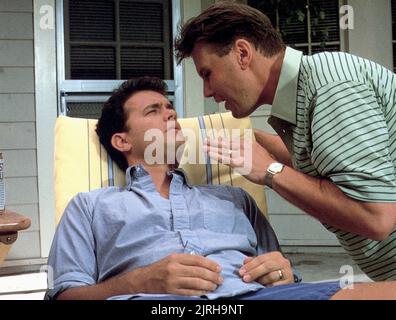 TOM HANKS, RICK DUCOMMUN, il 'BURBS, 1989 Foto Stock