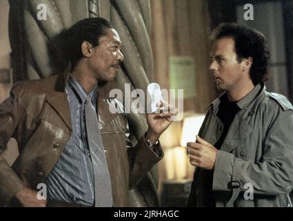 MICHAEL KEATON, Morgan Freeman, pulito e sobrio, 1988 Foto Stock