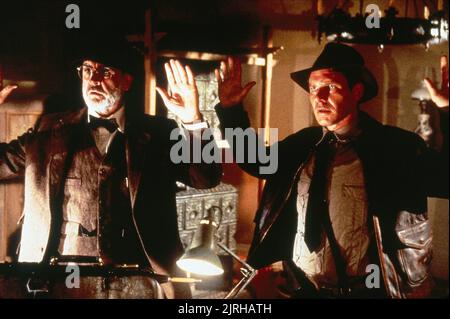 SEAN CONNERY, Harrison Ford, INDIANA JONES E L'ULTIMA CROCIATA, 1989 Foto Stock