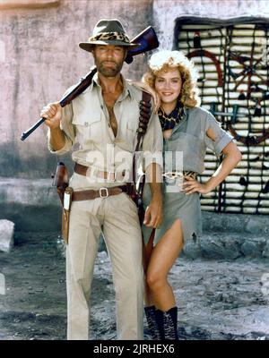 RICHARD CHAMBERLAIN, Sharon Stone, King Solomon's Mines, 1985 Foto Stock