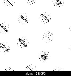 Cicatrice dopo trauma o pattern senza giunture vettoriale di chirurgia Illustrazione Vettoriale