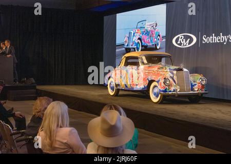 L'asta del RM Sotheby a Monterey California Car Week le aste classiche dell'automobile dei collettori. Foto Stock