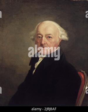 Ritratto di John Adams (il secondo presidente degli Stati Uniti) di Samuel Morse, 1816 (Adams aveva 80 anni) Foto Stock