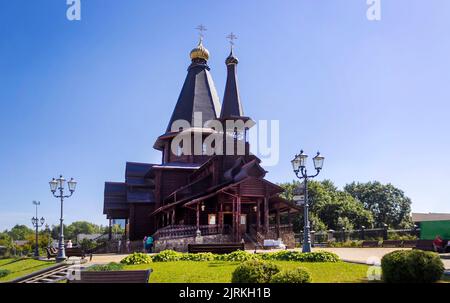 Tempio in onore della Santissima Trinità a Minsk. Bielorussia .Agosto 19, 2022 Foto Stock