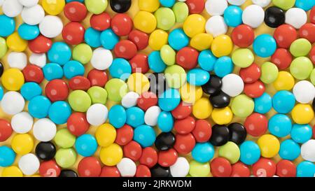 Sfondo di drage multicolore, primo piano di caramelle Foto Stock