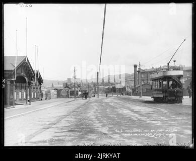 Wellington, dalla stazione ferroviaria, circa 1904, Dunedin, da Muir & Moodie. Foto Stock