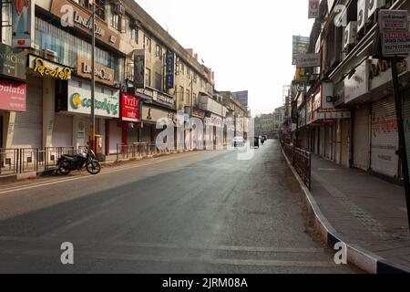 The View of Pune City During Lockdown of Covid 19, Pune, Maharashtra Stock Photo