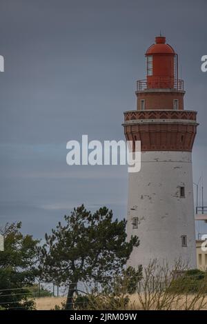 Ault Onival, le phare, la plage, Foto Stock