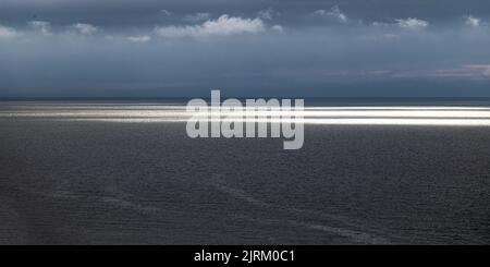 Ault Onival, le phare, la plage, Foto Stock