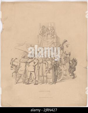 Carnevale a Roma, 1821, Inghilterra, costruttore sconosciuto. Cronologia acquisizione sconosciuta. Foto Stock