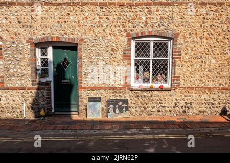 Alfriston, 18th 2022 agosto: Alfriston High Street Foto Stock