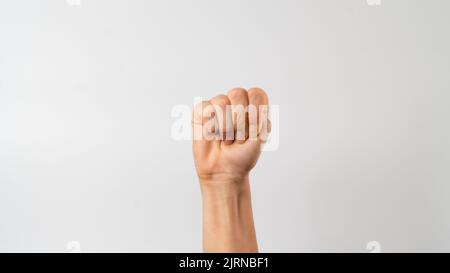 codice di identificazione per le vittime di violenza domestica, mano segno parte 2 Foto Stock