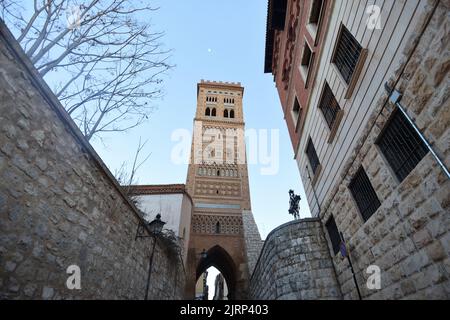 Torre Mudejar di San Salvador, Teruel, Aragona, Spagna Foto Stock