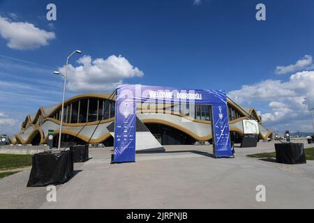 Arena Stozice, sede del Campionato del mondo di pallavolo 2022 a Lubiana, Slovenia Foto Stock