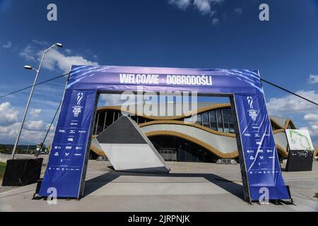 Arena Stozice, sede del Campionato del mondo di pallavolo 2022 a Lubiana, Slovenia Foto Stock