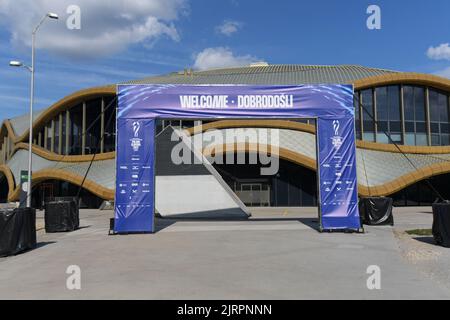 Arena Stozice, sede del Campionato del mondo di pallavolo 2022 a Lubiana, Slovenia Foto Stock