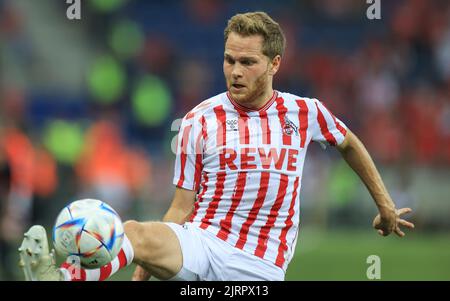 25 agosto 2022, Ungheria, Székesfehérvár, qualificazione della UEFA Europa Conference League, mol Fehervar FC - FC Köln, 4th° turno, Florian Kainz, Credit: Gabriella Barbara, Alamy Live News, Foto Stock