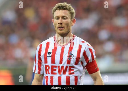 25 agosto 2022, Ungheria, Székesfehérvár, qualificazione della UEFA Europa Conference League, mol Fehervar FC - FC Köln, 4th° turno, Florian Kainz, Credit: Gabriella Barbara, Alamy Live News, Foto Stock