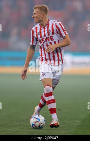 25 agosto 2022, Ungheria, Székesfehérvár, qualificazione della UEFA Europa Conference League, mol Fehervar FC - FC Köln, 4th° turno, Kristian Pedersen, credito: Gabriella Barbara, Alamy Live News, Foto Stock