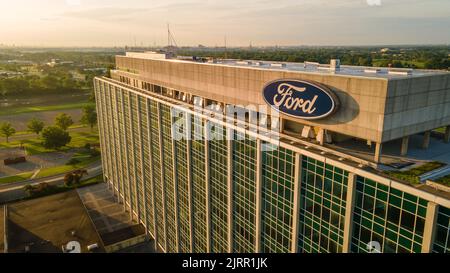 Ford Motor Company presso la sede mondiale di Dearborn Michigan Foto Stock