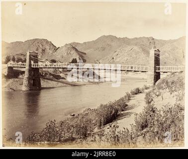 Alexandra Bridge. Dall'album: New Zealand views, Dunedin, di Burton Brothers. Foto Stock