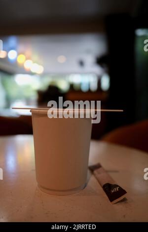 Tazza di caffè Bang Kapi, Huai Khwang, Bangkok Thailandia Foto Stock