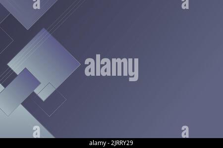 Sfondo astratto a gradiente grigio, forme rettangolari e triangolari con poche linee Foto Stock