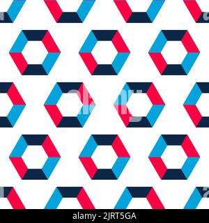 Modello senza cuciture con esagoni Illustrazione Vettoriale