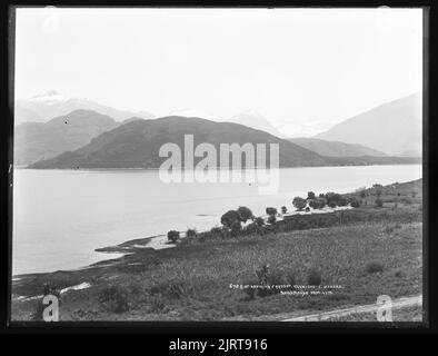 Monte aspirante (9.975 piedi) Glen Dhu, Lago Wanaka, Nuova Zelanda, di Muir & Moodie. Foto Stock