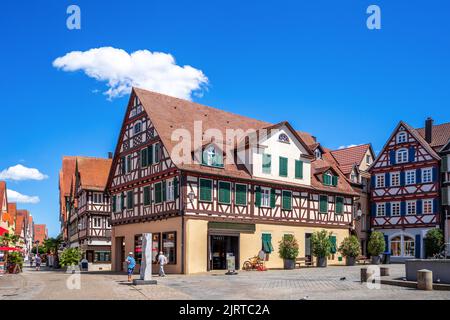 Mercato a Schorndorf, Germania Foto Stock