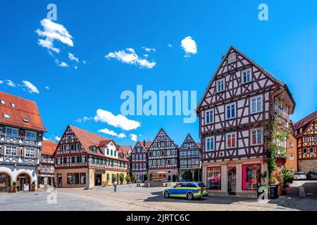 Mercato a Schorndorf, Germania Foto Stock